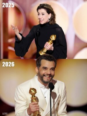 Giovanna Antonelli Instagram - Que momento lindo pro Brasil e pro audiovisual brasileiro! Depois de 27 anos, o Golden Globes, de melhor filme e com Wagner levando o prêmio de melhor ator, um ano depois de Fernanda! 🇧🇷✨
Um reconhecimento que fala da expansão do nosso cinema, da força das nossas histórias e do talento que atravessa fronteiras.
O audiovisual brasileiro cresce, se reinventa e ocupa, cada vez mais, o lugar que merece no mundo. 🎬💛