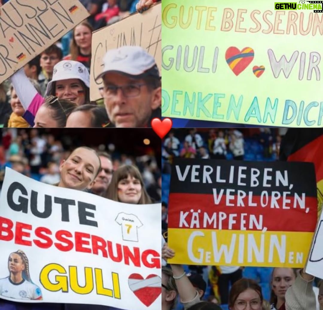 Giulia Gwinn - 128.3K Likes - Es fällt mir immer noch schwer, die richtigen Worte zu finden. Manchmal muss man erst fühlen, bevor man Dinge in Worte fassen kann.
Das Aus im Halbfinale tut weh. Richtig weh.
Weil ich weiß, wie viel Herz in jedem einzelnen Spiel gesteckt hat.
Wie viel jede Einzelne von uns gegeben hat.
Wie viel dieses Team verdient gehabt hätte.

Ich stand ab dem ersten Spiel draußen &
konnte nicht selbst auf dem Platz eingreifen, 
aber ich habe alles gesehen.
Ein Team, das sich füreinander zerreißt.
Das sich nach jedem Rückschlag wieder aufrichtet.
Das die eigenen Grenzen immer wieder verschiebt.
Für die neben sich & für das große Ganze.
Ich habe gesehen, was es heißt, ein echtes WIR zu leben. ❤️

Und auch wenn wir für all das nicht mit einem Finale belohnt wurden….
Das, was wir als Team aufgebaut haben, ist größer als ein Ergebnis. Das ist das perfekte Fundament für die kommenden Jahre! 

Ich bin so stolz, ein Teil davon zu sein.
So dankbar, dieses Miteinander erlebt zu haben.
Diese Energie.
Diesen Zusammenhalt.
Das war besonders.
Und das wird bleiben & trägt uns weiter. 🖤❤️💛

Um es in Wolfgang Petrys Worten zu sagen… wir kommen wieder und „Wir machen’s nochmal!“ ❤️‍🔥