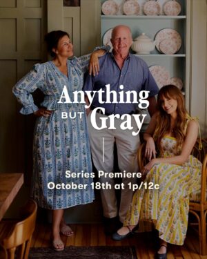 Gray Benko Instagram - #AnythingButGray follows @GrayBenko as she transforms homes across Charleston into colorful masterpieces. With the help of her dad, Joe “Grumpy” Highsmith, and her design partner Chelcie Eastman, Gray surprises homeowners with jaw-dropping makeovers that celebrate individuality and joy.

#AnythingButGray premieres on Magnolia Network Saturday, October 18 at 1 p.m. ET. Stream it the next day on @HBOMax and @discoveryplus.