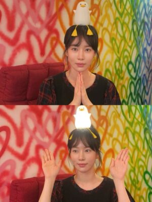 Ha Da-in Instagram - 🎁 💌 🙏🏻 __🪿☀️🧧 
 😊