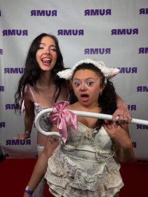 Haley Pullos Instagram - lil bo peep and her lil sheep 🎀🐑