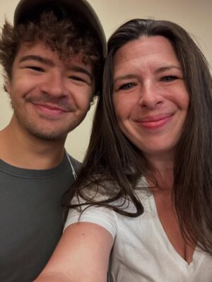 Heather Matarazzo Instagram - Finally got to meet my “son”. What an absolute delight he is. @gatenmatarazzo @h_crupi615 #gatenmatarazzoisnotmyson
