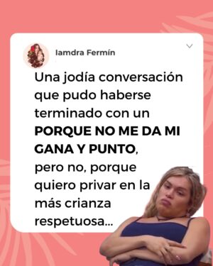 Iamdra Fermín Instagram - ~Mínimo va a ser abogada litigante🥲…
Cabe destacar que en toda esta discusión ella estaba impaciente y quillada.
[Yo también pero tenía que comportarme como adulta madura🙄).
#criandocarajitosif #anecdotascarajitosif casi 7 años.