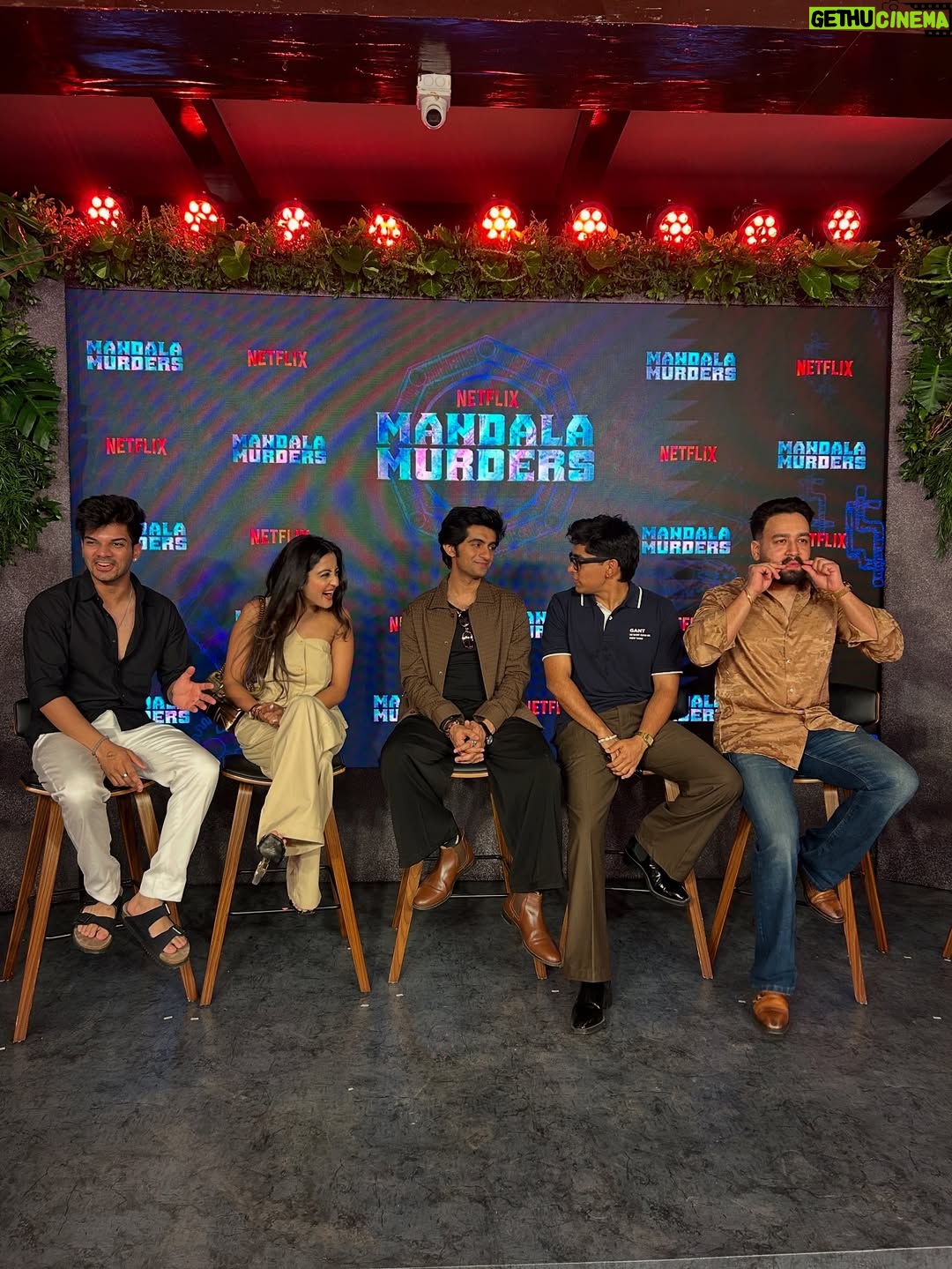Insha Ghai - 11.1K Likes - Bombay’s skies, a crime story waiting to unfold,
and somewhere in between me, just taking it all in.
At the Trailer launch of Mandala Murders… and it begins!! 
@netflix_in @yrf 
#MandalaMurdersOnNetflix 
#NetflixSeries #AestheticTravel #BombayStories #MandalaMood
