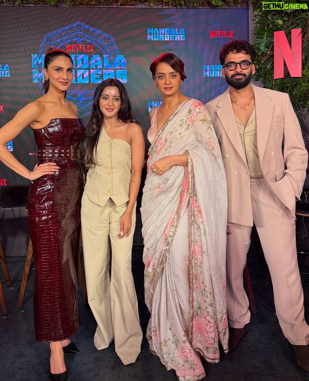 Insha Ghai - 11.1K Likes - Bombay’s skies, a crime story waiting to unfold,
and somewhere in between me, just taking it all in.
At the Trailer launch of Mandala Murders… and it begins!! 
@netflix_in @yrf 
#MandalaMurdersOnNetflix 
#NetflixSeries #AestheticTravel #BombayStories #MandalaMood