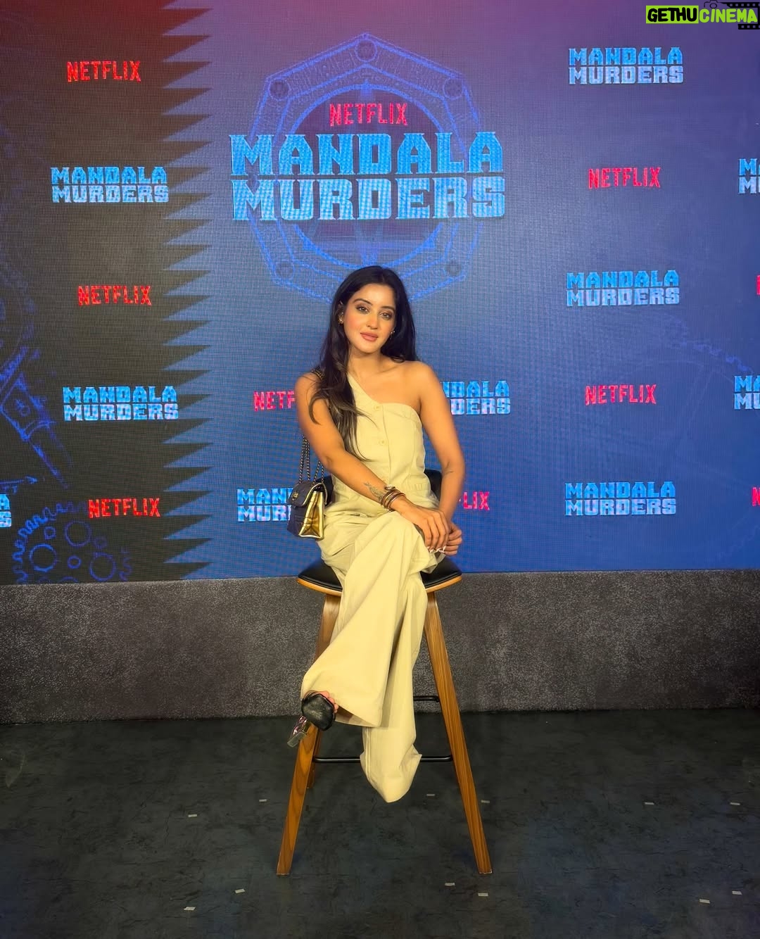 Insha Ghai - 11.1K Likes - Bombay’s skies, a crime story waiting to unfold,
and somewhere in between me, just taking it all in.
At the Trailer launch of Mandala Murders… and it begins!! 
@netflix_in @yrf 
#MandalaMurdersOnNetflix 
#NetflixSeries #AestheticTravel #BombayStories #MandalaMood