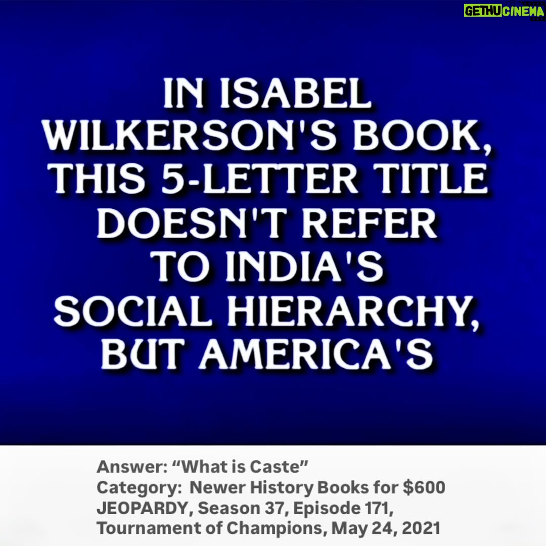 Isabel Wilkerson - 7.7K Likes - Five years ago today, with the world on lockdown and political upheaval here at home, Caste: The Origins of Our Discontents came onto the public stage and managed to find a way into your hearts. It has been the honor of a lifetime to see my second-born book embraced so widely by you.
On this day, no bookstores or libraries were open. You found the book anyway, in part because it helped to explain what had defied explanation, training a searchlight on the ruptures we have inherited as a nation.

It seemed that, after a decade of research, this was the exact moment it was intended to come into the world. You, the readers, kept it on The New York Times bestsellers list for a total of 79 weeks in hardcover and paperback, making it No. 1 in Nov. 2020. 

Thank you to every person who turned the pages of this book, who posted on social, who waited on library holds, who read it for book club, gave it to friends, family and co-workers and allowed this history to shape how you see the world. 
Thank you for recognizing that caste is not theoretical, but is, in fact, built into the foundation of our country. It is playing out before our eyes as we observe divisions that strain comprehension until you look at the x-ray that caste provides us. As many of you have said, once you see it, you can’t unsee it.
It took decades of synthesis to produce Caste. I did not merely research it as a concept, I inhaled and inhabited it. The book was both historical excavation and prophecy, and so much of what was contained within its pages has heartbreakingly come to pass.
Anyone who has read Caste likely already knows why things around us are unfolding as they are. There could be no more urgent a time to understand the origins of our discontents as we seek to find ways to move forward.
The message of Caste is about love more than anything — love within oneself to emanate to the rest of our species, no matter the rung and role society casts us in. 
I am more certain than ever, that, if our species could find a way to transcend these manufactured divisions, a world without caste would set everyone free.
——
Scroll to the end to see a few of the “pinch me” moments in the rollout of this book.
