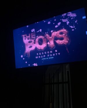 Isabella Crovetti Instagram - Grateful I got to watch the show’s filming come to a close. Love u cam I’m incredibly proud of u❤️ @cameroncrovetti 

#theboys #wrapparty #party #amazonprime #ryan #ryantheboys #homelander #atrain #theboyshomelander #ryan #siblings #theboysamazon