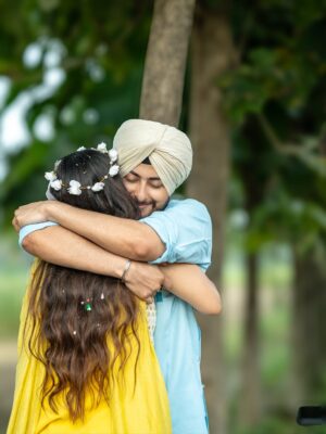 Jaspreet Dyora Instagram - And the Sun said YES to the Moon ☀️🌙💍
@jaspreetkaurdyora x @karangalhotraaa - a forever collab signed by Universe 💕