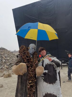 Jess Bush Instagram - BTS from ep 5 THROUGH THE LENS OF TIME featuring us in the quarry where it was really effing cold and we all lost our minds just a little bit but mostly in a fun way
