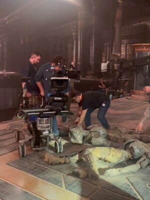 Jess Bush Instagram - BTS from ep 5 THROUGH THE LENS OF TIME featuring us in the quarry where it was really effing cold and we all lost our minds just a little bit but mostly in a fun way