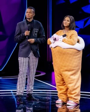 Jessica Nkosi Instagram - I am Ice Cream 💃🏽💃🏽💃🏽…. Its been so much fun seeing everyone debating on who ice cream was 😂😂😂😂😂
#MaskedSingerSA