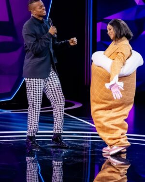 Jessica Nkosi Instagram - I am Ice Cream 💃🏽💃🏽💃🏽…. Its been so much fun seeing everyone debating on who ice cream was 😂😂😂😂😂
#MaskedSingerSA