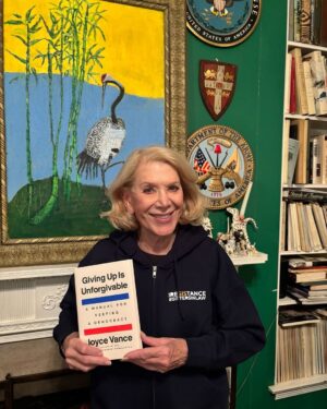 Jill Wine-Banks Instagram - Great day. I got #SistersInLaw @joyce_white_vance’s book and my new stylish and fab feeling #SistersInLaw hoodie. Get both for your very own.
