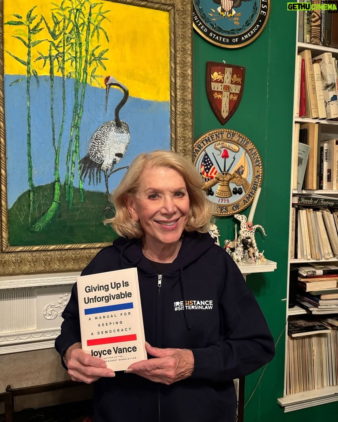 Jill Wine-Banks - 560 Likes - Great day. I got #SistersInLaw @joyce_white_vance’s book and my new stylish and fab feeling #SistersInLaw hoodie. Get both for your very own.