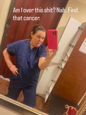 Jillian Warry Barberie Instagram - So……. Just got home from my MRI tonight. 17 mins. A record!! I always joke with the tech about working in a a tanning salon and always falling asleep in the beds when they ask if I’m claustrophobic. It wasn’t that. It was the fact I stayed in same position for almost 20 mins. I’ve never pressed the panic button but I did tonight. And he said “you’re done anyway” thank goodness. It was painful bc my hip and leg in same position. I can’t stay on my back. I am a stomach sleeper and that’s where my right leg is at its best. Anyway. Blah blah blah. I’m home. Taking a hot bath to loosen my leg. I must admit that this is the first time in 6 years dealing with cancer, that I was uncomfortable. I was in pain. But if it finds anything bad, I’m grateful!!!! God is Good!!!! Ps. I couldnt take my camera in tonight per the tech so this is a stock image of the machine. It’s like a long tanning booth. Only with earplugs and headphones bc of the noise.