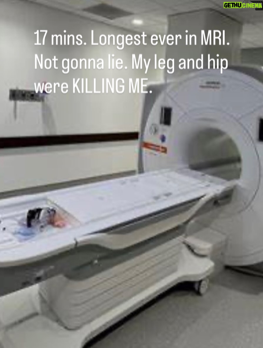 Jillian Warry Barberie - 1.8K Likes - So……. Just got home from my MRI tonight. 17 mins. A record!! I always joke with the tech about working in a a tanning salon and always falling asleep in the beds when they ask if I’m claustrophobic. It wasn’t that. It was the fact I stayed in same position for almost 20 mins. I’ve never pressed the panic button but I did tonight. And he said “you’re done anyway” thank goodness. It was painful bc my hip and leg in same position. I can’t stay on my back. I am a stomach sleeper and that’s where my right leg is at its best. Anyway. Blah blah blah. I’m home. Taking a hot bath to loosen my leg. I must admit that this is the first time in 6 years dealing with cancer, that I was uncomfortable. I was in pain. But if it finds anything bad, I’m grateful!!!! God is Good!!!! Ps. I couldnt take my camera in tonight per the tech so this is a stock image of the machine. It’s like a long tanning booth. Only with earplugs and headphones bc of the noise.