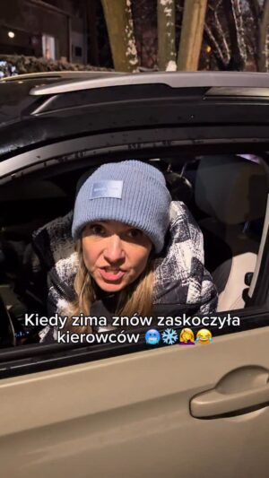 Joanna Koroniewska Instagram - Wyrobiliście się z wymianą opon przed pierwszym śniegiem czy też czekacie aż Was łaskawie Pan Wulkanizator wciśnie w napięty grafik?!🤦‍♀️🤷‍♂️😂
