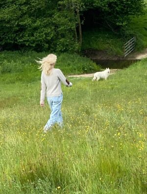 Joely Richardson Instagram - Lucky enough to have another Birth Day yesterday. Thankyou for all the messages. These photos were taken last summer staying with @cosimasomerset . Woke up to the news of magnificent Bear’s departure to another realm- roam on beautiful beast-10 shared years. To love and be loved. So grateful ♥️