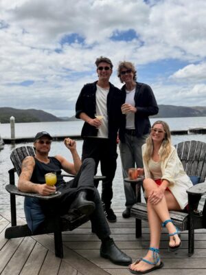 Johanna Griggs Instagram - Well - that was ridiculous fun!!!! Our gorgeous @sweeetsy turning 30 and having no idea what we had planned for him. So with his brothers @joesweet @honestfranks (along with his beautiful partner @moonymcdonald )and their divine sister @sophsweet we all headed to @peatsbite and it exceeded all expectations. The food/drinks/music/vibe was beyond epic. We enjoyed a 5 hour long lunch with live music and gorgeous scenery. The staff were all so welcoming and kind. Tanya and Geoff were the most incredible hosts. Thanks to Tammy from @hawkesburywatertaxi for getting us there and home safely. That was a truly special day. How lucky we are @toddyhuggins ❤️❤️❤️