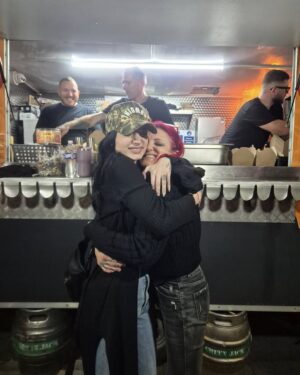 Julia Hamer-Bevis Instagram - Sat here blubbing, get home safe Saraya-Jade I love you so much ❤️
