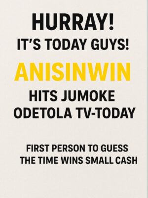 Jumoke Odetola Instagram - Finally! The baby is long overdue. 
Our baby will be delivered today on JumokeodetolaTV.

6:30pm SHARP congratulations to our cash winner