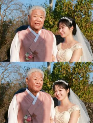 Jung Bo-min Instagram - 슬아 행복해💐💍
마지막 썸머 안녕🍃
감사합니다..🤍🪽