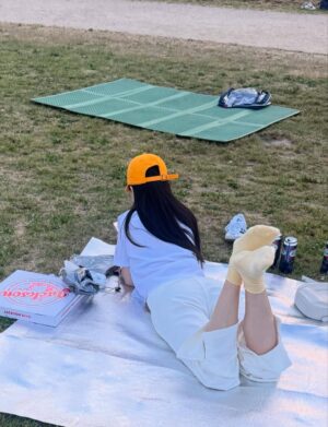 Jung Woo-yeon Instagram - #hanriver #🍕#🍺