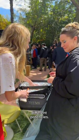 Justine Lupe Instagram - Finale to two months of me pranking @kristenanniebell into thinking I was drinking my own pee. Here is me gifting her 5 jars of my “best, most mineralized pee” (chamomile tea). Special thanks to Adam and @timothycsimons for backing me in a move that might have been professionally and reputationally compromising. 💛
