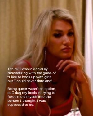 Kady Krambeer Instagram - Whew okay I’ve kept this story very close to my chest until now. Now I feel like I’m finally in a place where I’m ready to share my story.

I get asked daily questions like “wait when did this happen?” “You like girls now?” “I thought you wanted a manly man?”

The truth is I’ve always liked both men and women.

I know this is a really big shift and jump for a lot of you that have been following me for years now, but it’s only because I haven’t shared it with you.

I understand that not everyone is going to like this or agree with this and that’s OK. I’m not here to change anyone’s opinions, but rather share my truth for those genuinely curious. 

I do ask though if you have something negative to say, please refrain from commenting it on this post, instead, if you must, go write it in your journal. :) 

Much love ✌️🌈

#wlw #comingoutstory #temptationisland