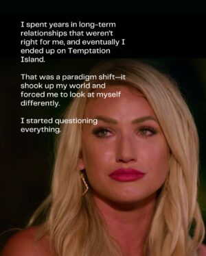 Kady Krambeer Instagram - Whew okay I’ve kept this story very close to my chest until now. Now I feel like I’m finally in a place where I’m ready to share my story.

I get asked daily questions like “wait when did this happen?” “You like girls now?” “I thought you wanted a manly man?”

The truth is I’ve always liked both men and women.

I know this is a really big shift and jump for a lot of you that have been following me for years now, but it’s only because I haven’t shared it with you.

I understand that not everyone is going to like this or agree with this and that’s OK. I’m not here to change anyone’s opinions, but rather share my truth for those genuinely curious. 

I do ask though if you have something negative to say, please refrain from commenting it on this post, instead, if you must, go write it in your journal. :) 

Much love ✌️🌈

#wlw #comingoutstory #temptationisland
