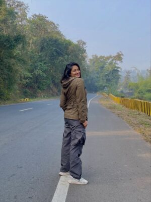 Kajal Gouswami Instagram - A soft smile, a strong spine,
and a heart addicted to the open road.
I’m calm, I’m composed,
but my silence is powerful—
because I ride with fire in my soul.
#SelfRide
#SheRidesStrong
#GirlWithAttitude
#ElegantYetWild
#IndependentWoman