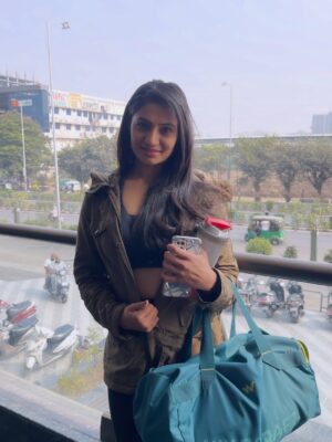 Kajal Gouswami Instagram - Sweaty hair, tired muscles, and a heart full of self-love. Showing up for myself will always be my favorite habit. 🤍
#AfterWorkoutVibes
#PostWorkoutMood
#WorkoutDone
#GymRoutine
#DailyWorkout