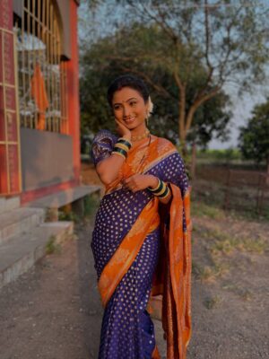Kanchi Shinde Instagram - Man Baharala❤️🌸🌱
#indrayani