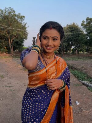 Kanchi Shinde Instagram - Man Baharala❤️🌸🌱
#indrayani