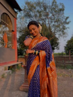 Kanchi Shinde Instagram - Man Baharala❤️🌸🌱
#indrayani