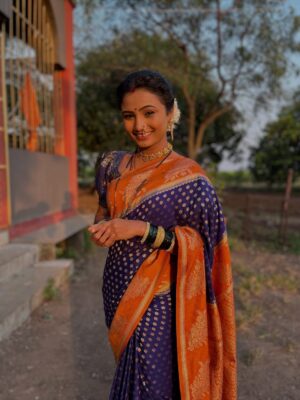 Kanchi Shinde Instagram - Man Baharala❤️🌸🌱
#indrayani