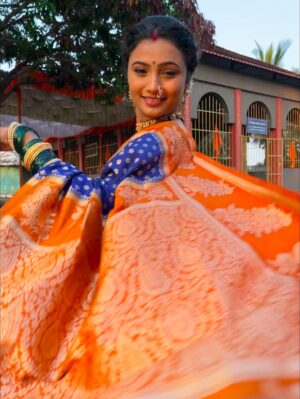 Kanchi Shinde Instagram - Man Baharala❤️🌸🌱
#indrayani