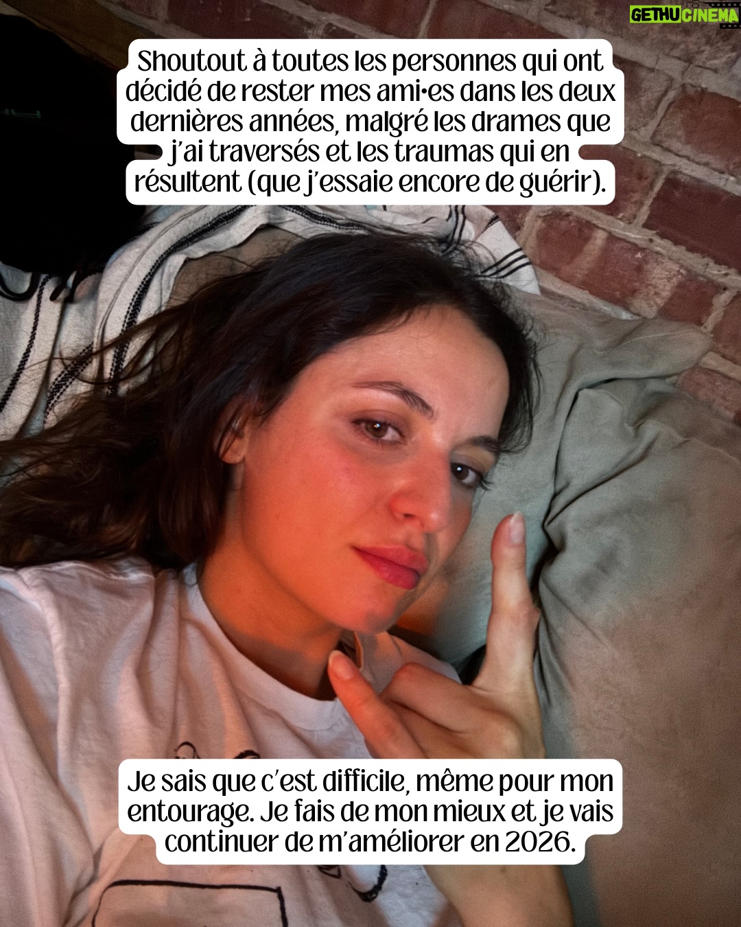 Karine St-Michel - 2.3K Likes - Ah oui, j’ai aussi découvert que j’avais un stalker et j’ai vu @machinegunkelly au Centre Bell 🎸 hihi. 
C’est mon année 2025. ✨LET’S GO 2026!✨