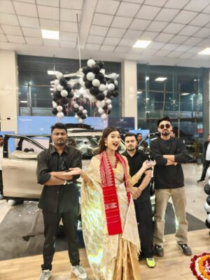 Karishmita Dass Instagram - Thank You @hatorkimotors for inviting me as ur special guest ❤️
#newpost😍 #assam #cars #northeast #fyp