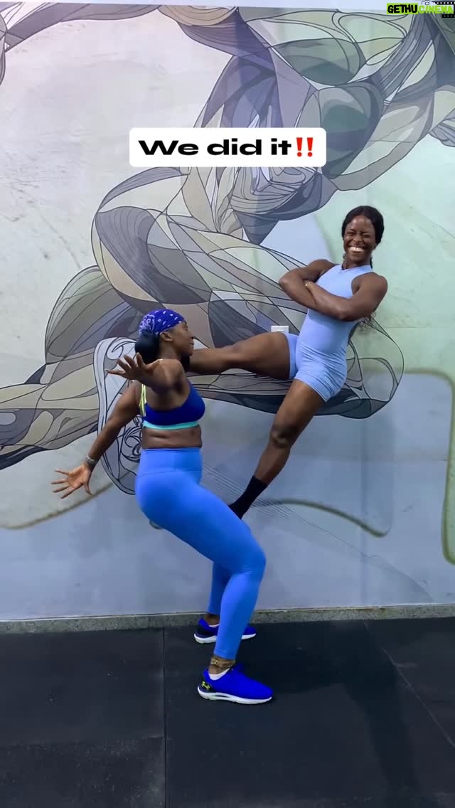 Kate Henshaw - 30.6K Likes - This wasn’t as hard  as we thought eventually…🙃
Who’s next❓

#neloperry #neloperryfitness #nelostrong #k8dgr8 #fit #partnerchallenge #trainwithnelop #gymbuddy #fitwomen