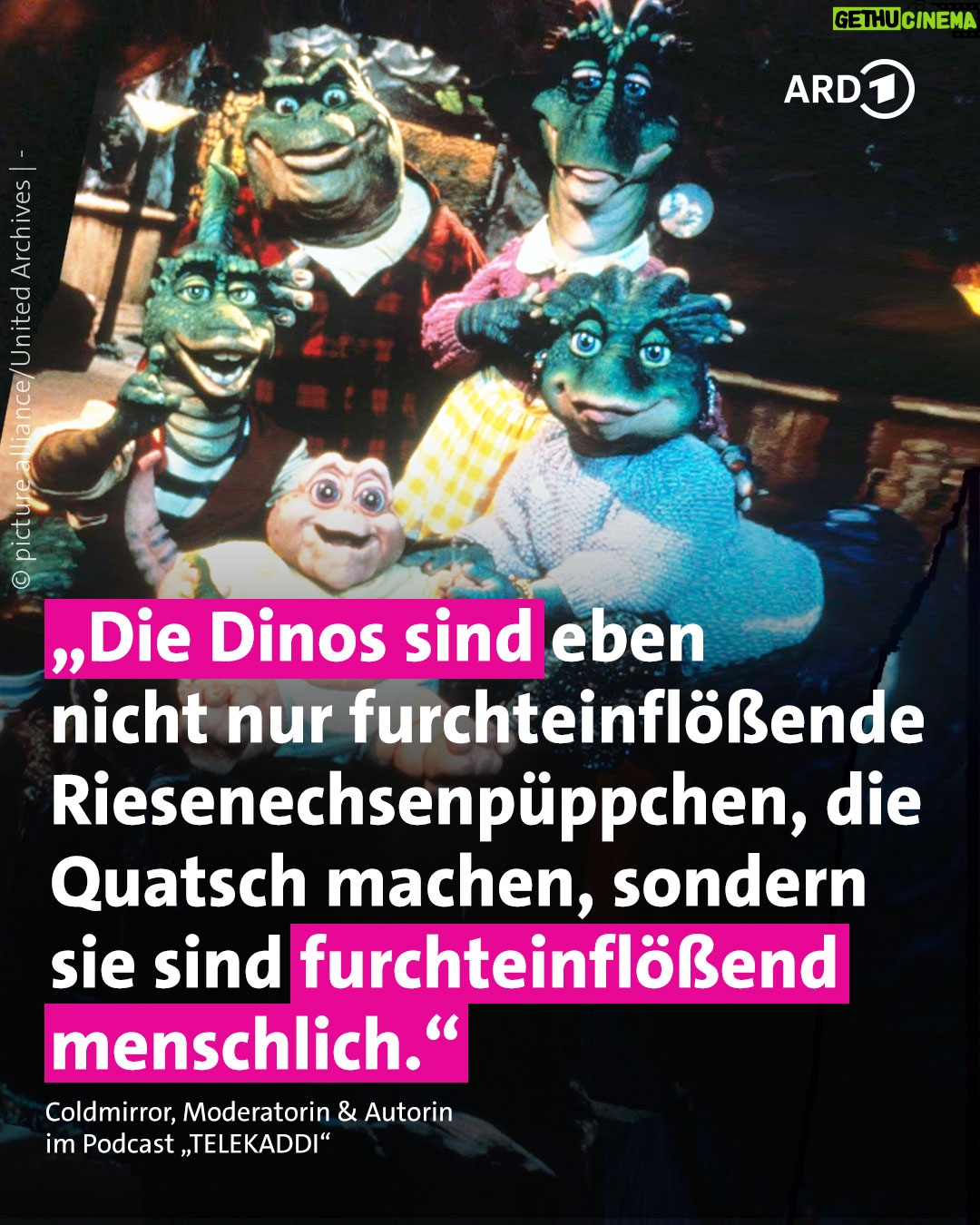 Kathrin Fricke - 11.3K Likes - Die Kinderserie, die keine war: DIE DINOS

Vermarktet für Kids, aber voll auf die 12 mit Gesellschaftskritik, Drogen, Sex & Umweltkrise. Deeper als erwartet und vielleicht das ehrlichste Bildungsfernsehen der 90'er und 2000'er? 😬📺

🎧
PODCAST: TELEKADDI - Coldmirrors Kinderserien
FOLGE: TELEKADDI – Latexdinos und große Eier

#DieDinos #90er #2000er #Gesellschaftskritik #Coldmirror #Kinderserien #TV #Podcast #ARD #ARDAudiothek