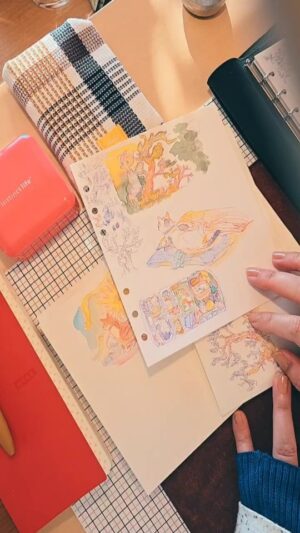 Katsura Hoshino Instagram - ライブ1時間以上できるかなテスト。
内容は手帳とハガキ描きです。