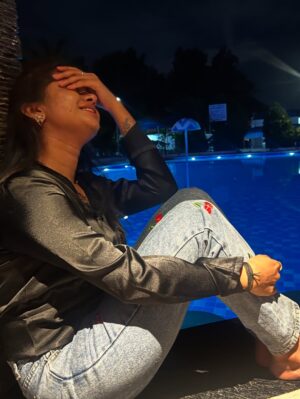Kavyashree Gowda Instagram - 🖤✨ 
.
.
#kavyashreegowda #gowri #mangalagowri #moon #love #ksg