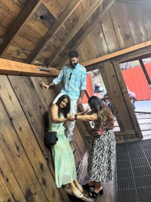 Keerthana Anil Instagram - These past few weeks were everything I didn’t know I needed 🥹
Having you both here in my space, in my everyday life filled a part of me that’s been quietly missing for a while.
Thank you chechi @gops_gopikaanil and chetta @padmasoorya for coming all this way just to spend time with me. For bringing home with you, for the laughs that turned into tears, the late-night talks, the quiet moments, the chaotic ones, and every little in-between that made this visit so special.
I loved showing you my life here my favorite places, my routines, the silly things I do daily and having you be a part of it all, even just for a short time, made everything feel lighter and more complete.
Saying goodbye never gets easier. It honestly hurts a little more each time. But I’m so deeply grateful for this time we had together. These memories will stay with me for a long, long time.
Already counting down the days until we’re in the same place again. I miss you both more than words can say😘❤️🫂