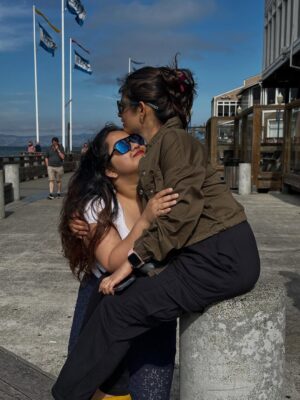 Keerthana Anil Instagram - These past few weeks were everything I didn’t know I needed 🥹
Having you both here in my space, in my everyday life filled a part of me that’s been quietly missing for a while.
Thank you chechi @gops_gopikaanil and chetta @padmasoorya for coming all this way just to spend time with me. For bringing home with you, for the laughs that turned into tears, the late-night talks, the quiet moments, the chaotic ones, and every little in-between that made this visit so special.
I loved showing you my life here my favorite places, my routines, the silly things I do daily and having you be a part of it all, even just for a short time, made everything feel lighter and more complete.
Saying goodbye never gets easier. It honestly hurts a little more each time. But I’m so deeply grateful for this time we had together. These memories will stay with me for a long, long time.
Already counting down the days until we’re in the same place again. I miss you both more than words can say😘❤️🫂
