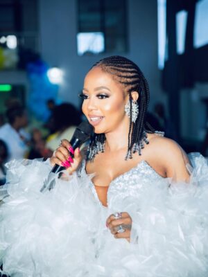 Kelly Khumalo Instagram - Celebration he already beginning…. Photographed by @fistoartist dressed by @tn_collectiv #Rebirth🌏🦋
