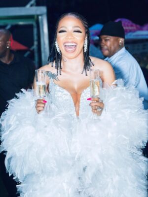 Kelly Khumalo Instagram - Celebration he already beginning…. Photographed by @fistoartist dressed by @tn_collectiv #Rebirth🌏🦋