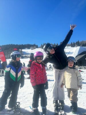 Kelly Noonan Instagram - Annual Aspen trip with the Irelands! It was beautiful, emotional and magical…..complete with extreme highs and lows and the most adorable moments in between! We started the trip seeing Riley’s favorite YouTuber Salish at the airport. Then the next day Riley learned to ski!!! She was stopping, turning, dropping into the half pipe and riding the chair lift with her instructor on day 1 !!! I was over the moon proud and elated that she is a natural, loves it, and now I have a little ski buddy for life! Sadly, Riley got hit with the flu on the last night. But we made it home to bake cookies for Santa and are making this Christmas one of rest and movie marathons. Sending love and wishing you magic, miracles, and many blessings in 2026! LETS GOOOOO! ✨❤️🔥🌱🌈☀️💫