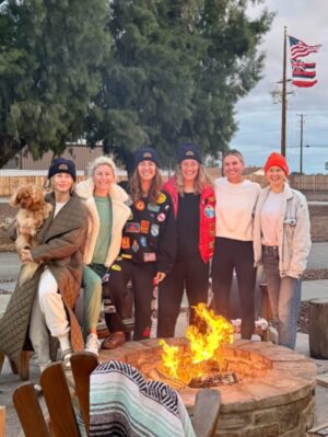 Kelly Noonan Instagram - Going to @surf.ranch last weekend was a bucket list moment. Despite the rain, we were all smiles. The staff at Surf Ranch were so sweet, talented and took such great care of us. The Airstreams were super cozy, the food was delicious, and the waves were, well, perfect (although intimidating too!)
I’m forever grateful for the legend @raimanaworld taking me under his wing and pushing me to be brave and trust myself. Listen to his genuine stoke as he cheers me on in the video. “Trust yourself” and “I love you!” he shouts at me. I went from a 10ft soft top to a 7’2” real board by the end of the weekend. He dropped me into the barrel and got me shampooed 🤣 I am proud of myself, because it does take courage to get out there on those CT3s! Thank you to @briannacope for always firing me up. “Are you PUMPED!?” I can’t wait to keep improving my form so I can keep up with Julianne 🔥
And to my beautiful friend @juleshough THANK YOU for inviting me to be a part of such a special weekend and such an extraordinary group of humans. Can’t wait to go back with you all when the sun is out! @kellyslater thank you for creating this little piece of heaven on Earth 🤙🏄♀️